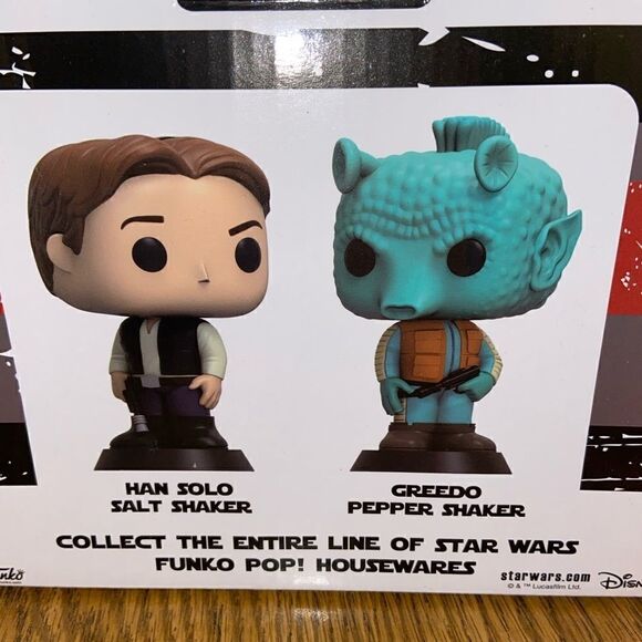 Funko Pop Star Wars Hans Solo & Greedo Salt and Pepper Shaker Collectible - Picture 4 of 6